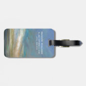 Étiquette À Bagage Nuages côtiers avec l'océan (Dos horizontal)