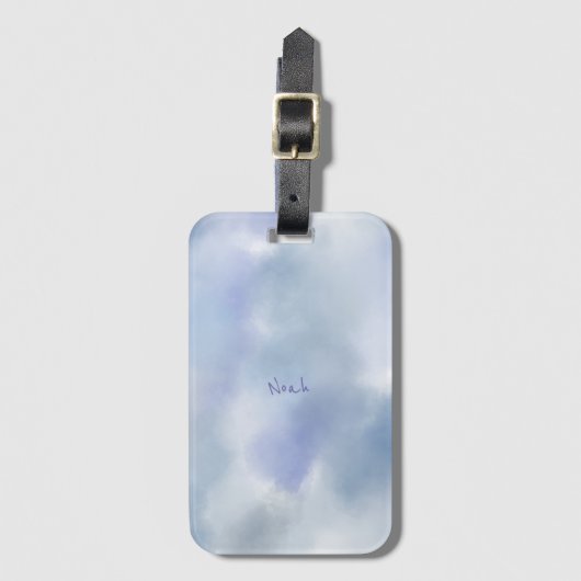 Étiquette À Bagage Nuages Dans Le Ciel (Devant Vertical)