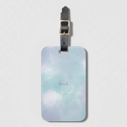 Étiquette À Bagage Nuages Dans Le Ciel (Devant Vertical)