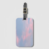 Étiquette À Bagage Nuages roses personnalisables (Devant Vertical)