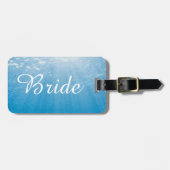 Étiquette À Bagage Nuances de nuptiale : Customisez votre paysage mar (Devant horizontal)