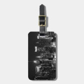 Étiquette À Bagage Nuit à New York (Devant Vertical)