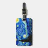 Étiquette À Bagage Nuit étoilée par Van Gogh (Devant Vertical)