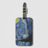 Étiquette À Bagage "Nuit étoilée" par Van Gogh (Devant Vertical)