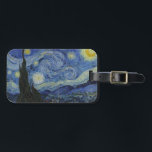 Étiquette À Bagage "Nuit étoilée" par Van Gogh<br><div class="desc">Ce design présente une reproduction en très haute résolution non altérée et non modifiée du célèbre tableau "Starry Night" de Van Gogh.</div>