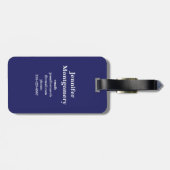 Étiquette À Bagage Nuit lunaire Big Moon Paysage (Dos horizontal)