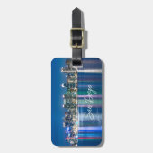 Étiquette À Bagage Nuit Skyline San Diego (Devant Vertical)