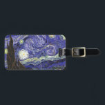 Étiquette À Bagage Nuit Van Gogh Starry<br><div class="desc">Nuit Van Gogh Starry</div>