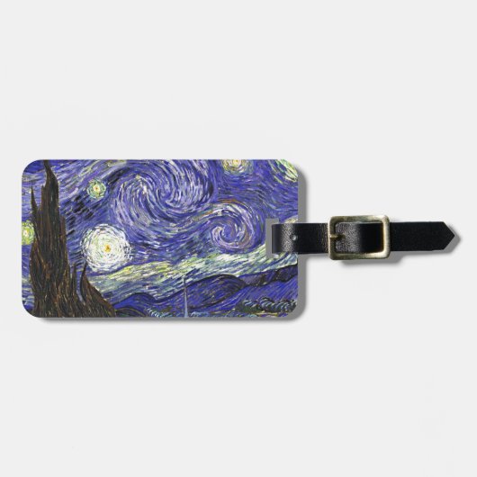 Étiquette À Bagage Nuit Van Gogh Starry (Devant horizontal)