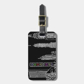 Étiquette À Bagage Nuits de Broadway (Devant Vertical)