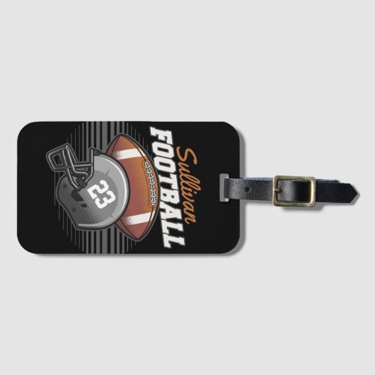 Étiquette À Bagage Number Helmet (Devant Horizontal)