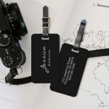 Numéro d'adresse du script moderne Bagage