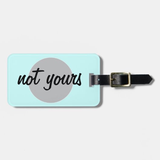 Étiquette À Bagage Numéro de bagage (Devant horizontal)