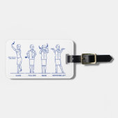 Étiquette À Bagage Numéro de bagage de l'agent de bord (Devant horizontal)