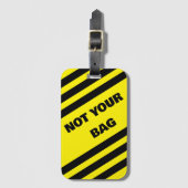 Étiquette À Bagage Numéro de bagage de votre sac (Devant Vertical)