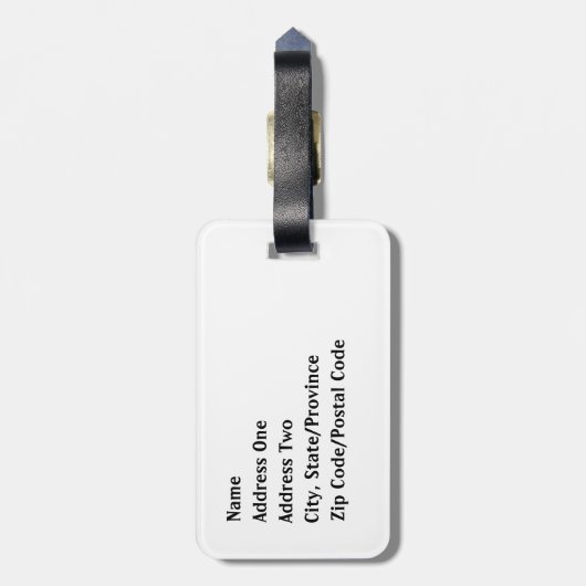 Étiquette À Bagage Numéro de bagage Hanoukka (Dos Vertical)