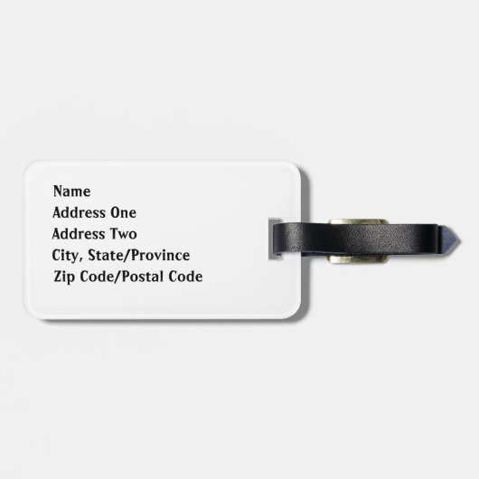 Étiquette À Bagage Numéro de bagage Hanoukka (Dos horizontal)