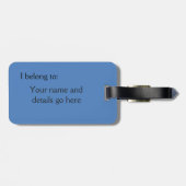 Étiquette À Bagage Numéro de bagage Union Jack (Dos horizontal)