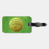 Étiquette À Bagage Numéro d'équipe Numéro de l'équipe Ball Bagage Bal (Dos horizontal)