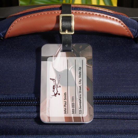Étiquette À Bagage Numéro d'identification du style d'aviation pour l (Insitu Rectoal 2)