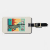 Étiquette À Bagage NYC - Madame Liberty (Devant horizontal)