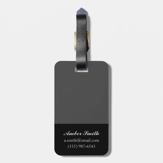 Étiquette À Bagage NYC Skyline IV (Dos Vertical)