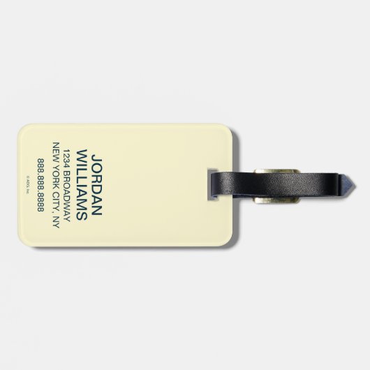 Étiquette À Bagage NYC - Times Square (Dos horizontal)