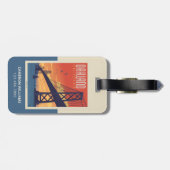 Étiquette À Bagage Oakland, Californie (Dos horizontal)