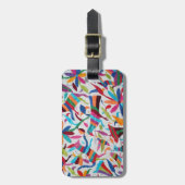 Étiquette À Bagage Oaxaca Mexique Boho ethnique hispanique maya (Devant Vertical)