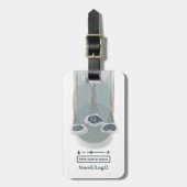 Étiquette À Bagage objet_2_compteur de contrôle de pluie (Devant Vertical)