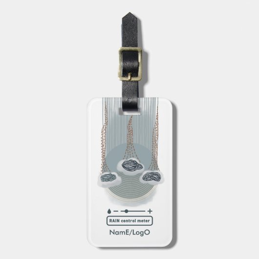 Étiquette À Bagage objet_2_compteur de contrôle de pluie (Devant Vertical)