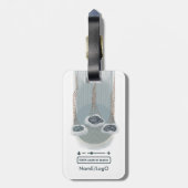 Étiquette À Bagage objet_2_compteur de contrôle de pluie (Dos Vertical)