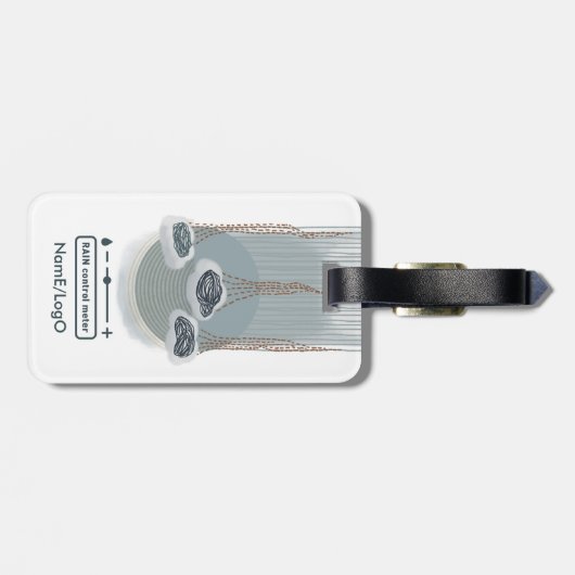 Étiquette À Bagage objet_2_compteur de contrôle de pluie (Dos horizontal)