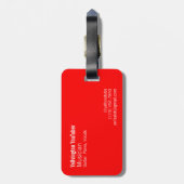 Étiquette À Bagage Observez-moi sur YouTube (moderne) (Dos Vertical)