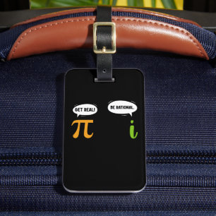 Étiquette À Bagage Obtenir Réel Être Rationnel Funky Math Pi Geek Jou