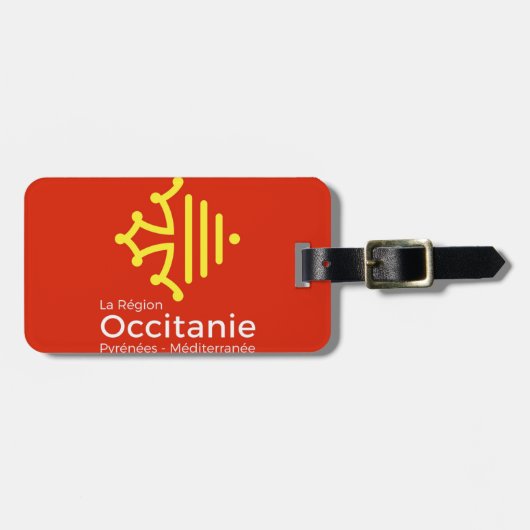 étiquette à bagage "Occitanie" (Devant horizontal)