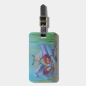 Étiquette À Bagage Océan Blue Sea Crabe Custom (Devant Vertical)