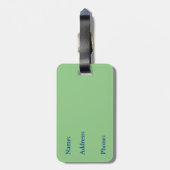 Étiquette À Bagage Océan Blue Sea Crabe Custom (Dos Vertical)