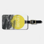 Étiquette À Bagage Océan| Explorez La Citation Du Monde (Devant horizontal)