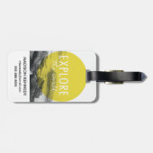 Étiquette À Bagage Océan| Explorez La Citation Du Monde (Dos horizontal)