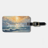 Étiquette À Bagage Océan tropical (Devant horizontal)