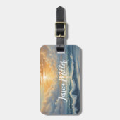 Étiquette À Bagage Océan tropical (Devant Vertical)