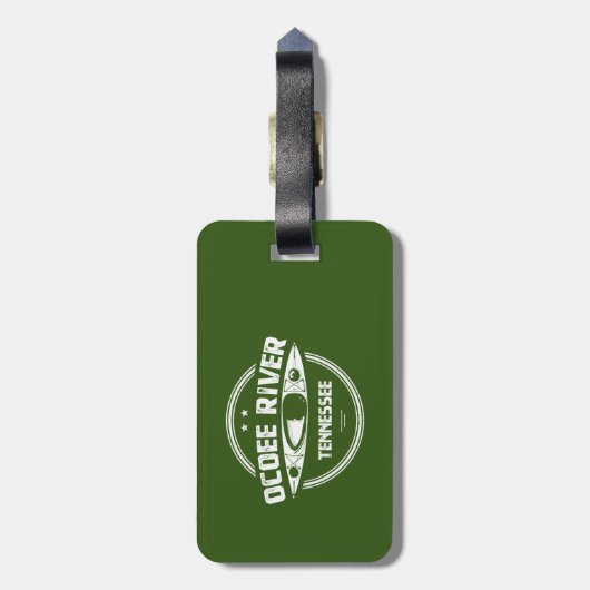 Étiquette À Bagage Ocoee River, Tennessee (Dos Vertical)