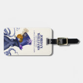 Étiquette À Bagage Octopus avec Casquette nautique (Devant horizontal)