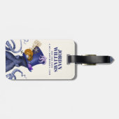 Étiquette À Bagage Octopus avec Casquette nautique (Dos horizontal)