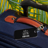 Étiquette À Bagage Odeurs De Café