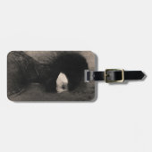 Étiquette À Bagage Odilon Redon Armor. Femme sombre face Symbolisme a (Devant horizontal)