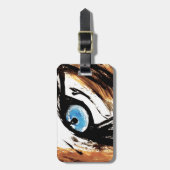 Étiquette À Bagage Oeil de tigre du Bengale (Devant Vertical)