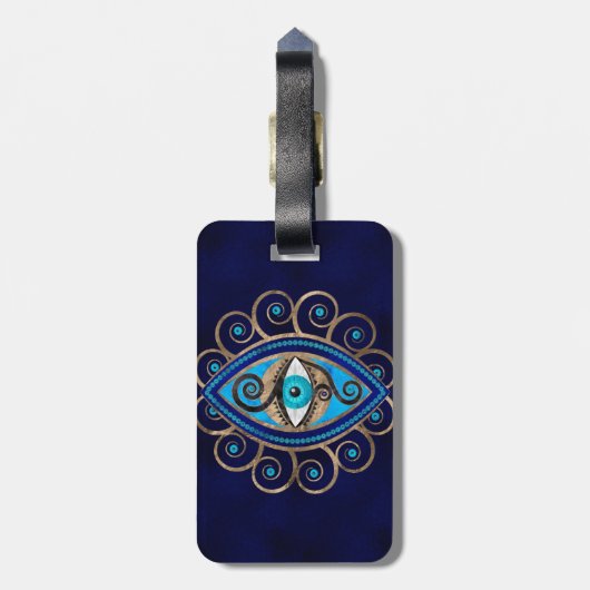 Étiquette À Bagage OEil sourd (Dos Vertical)