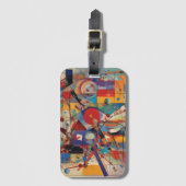 Étiquette À Bagage Oeuvre Abstraite moderne (Devant Vertical)